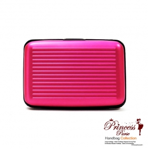 Sleek Durable Aluminum Card Holder/ Wallet with Rigid Surface.